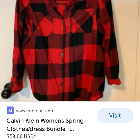 Calvin Klein Women's Jeans Ultimate SkinnyJeans -black & red flannel CK shirt - Picture 3 of 10